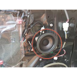 2011-2013 Scion tC Замена дверного динамика среднего уровня